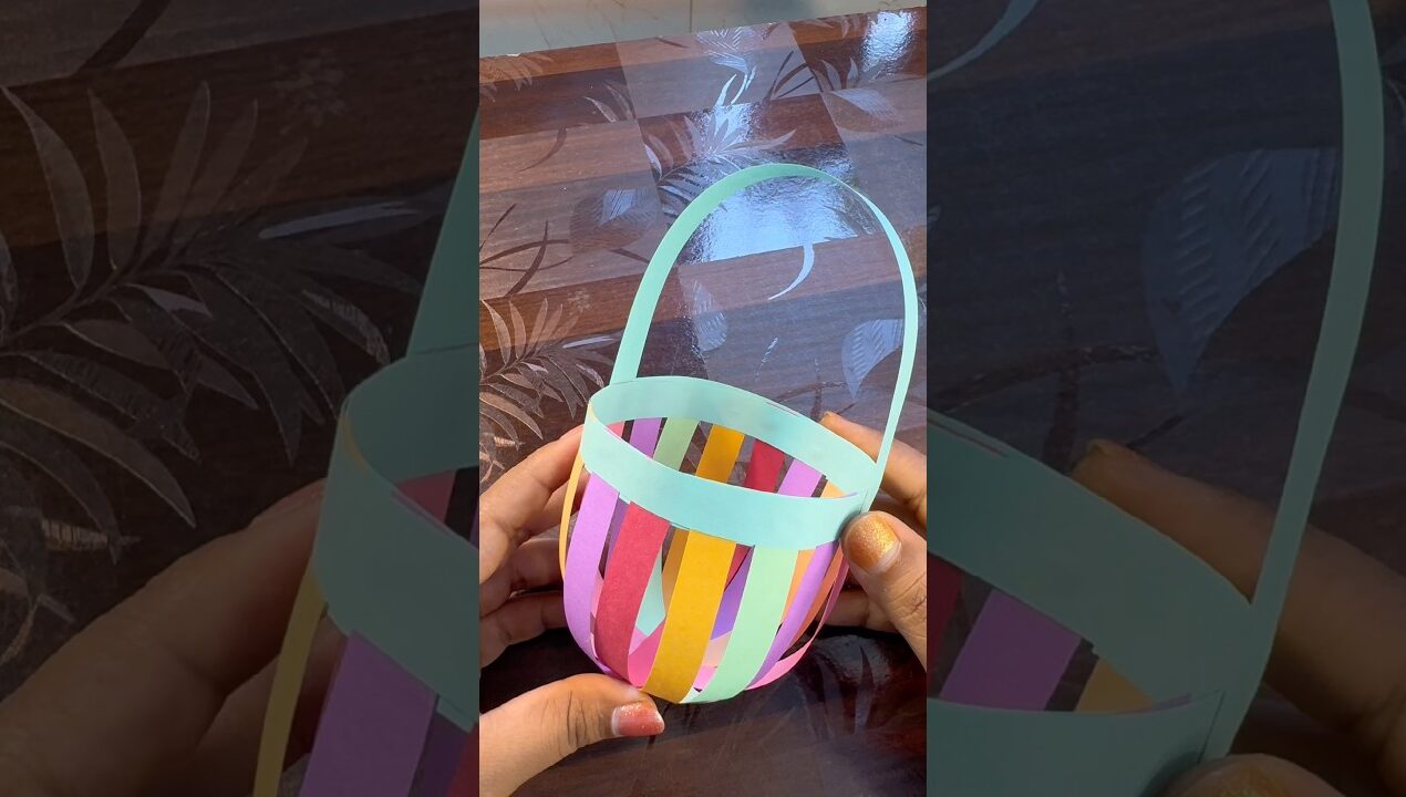 Very Easy Paper Bag 🌈✨#shorts #ytshorts #diy #trending #craft #fashiontrends #paperbag