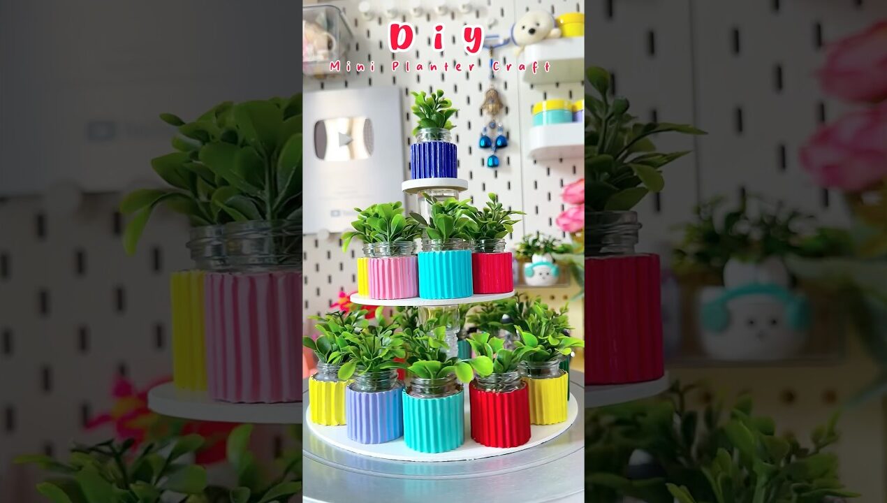 Diy Miniature Glass Planter Craft🌱#shorts #viralshort #reuse #diy #handmade #crafting #trending