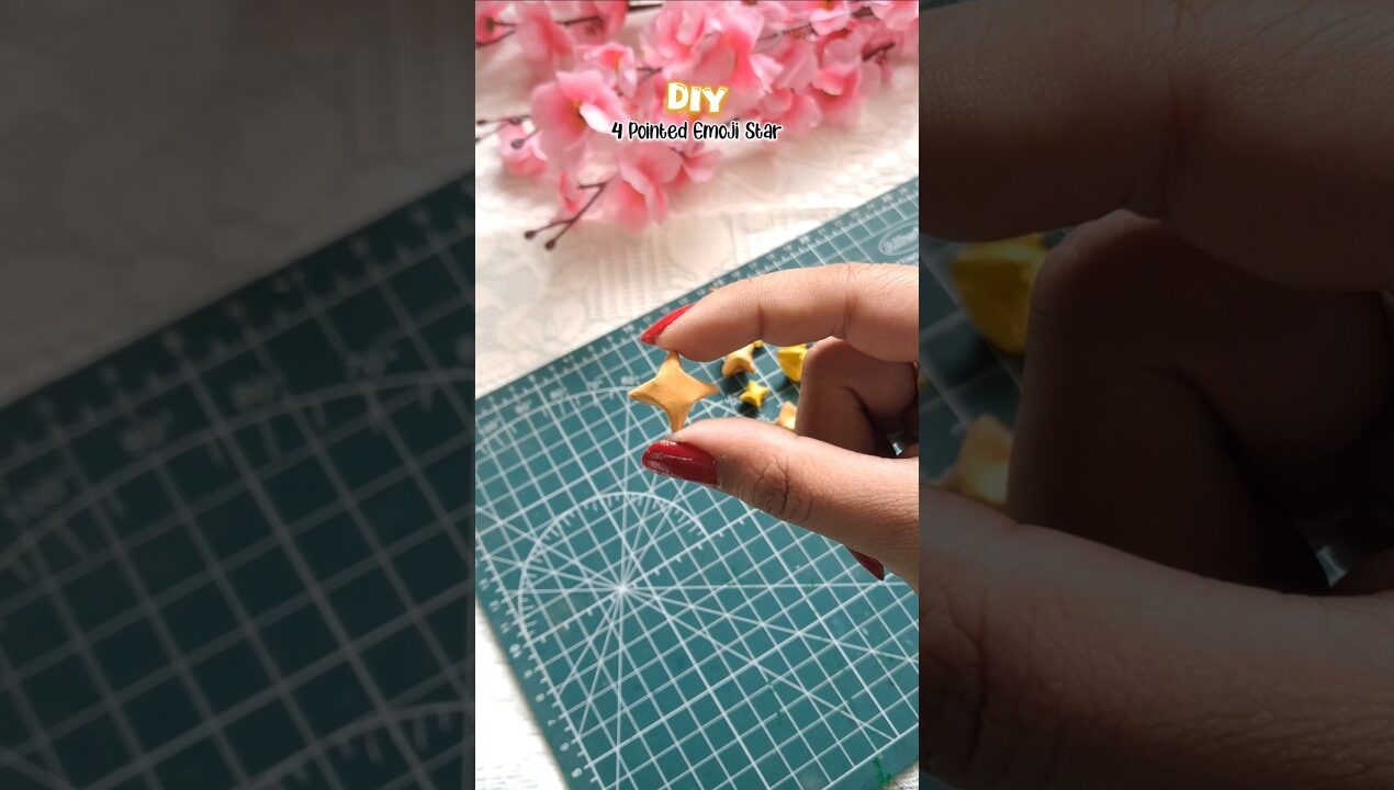 DIY 4 Pointed Paper Star✨|#diy #craft #paperart #art #shorts #shortvideo #viral #viralvideo #video