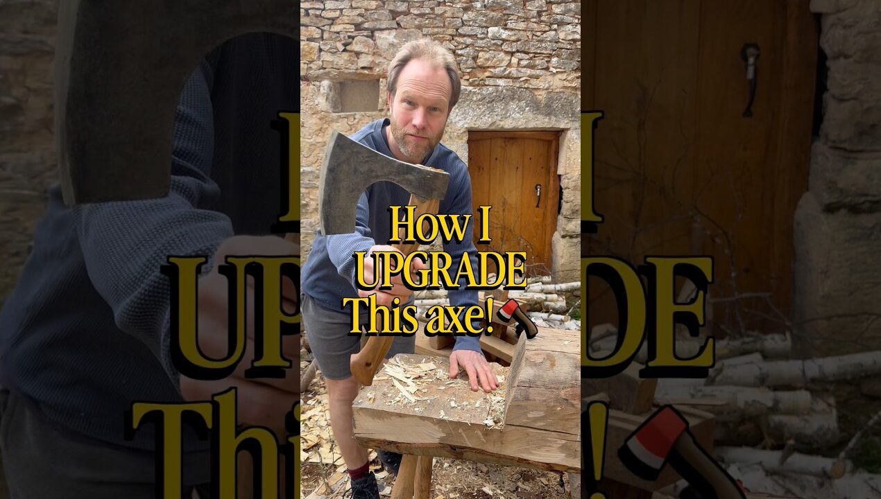 How I put a handle on an axe! #woodworking #diy