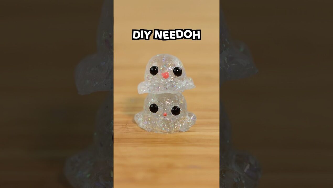 Slow rising clear tabas! #satisfying #cute #diy #craft #bts