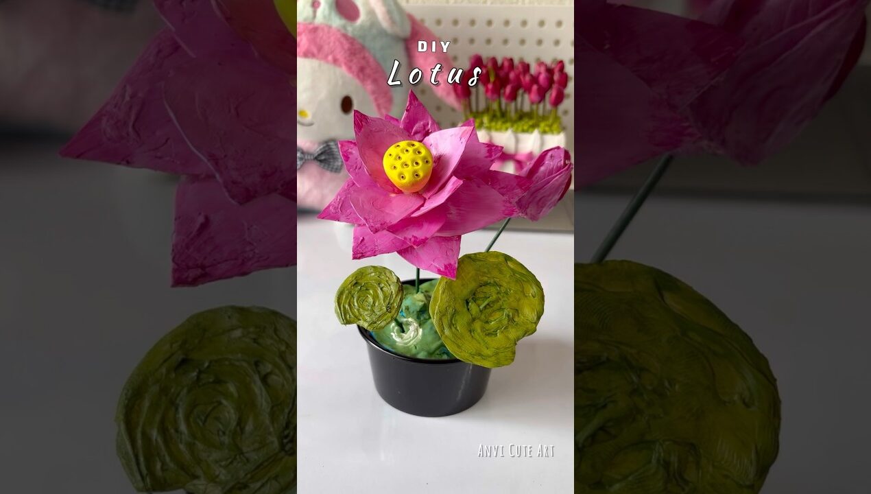 DIY Flower #shorts #craftideas #handmade #viralshorts #lotus #flowers #sorts #diy #crafts #viral