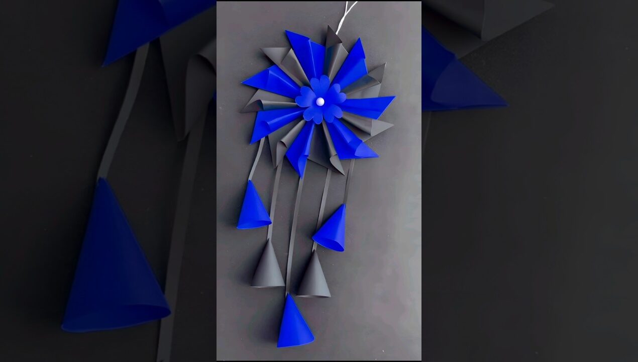 🌸Super Easy Paper Wall Hanging Ideas for Home Decor – DIY Paper Craft – Step by Step Tutorial