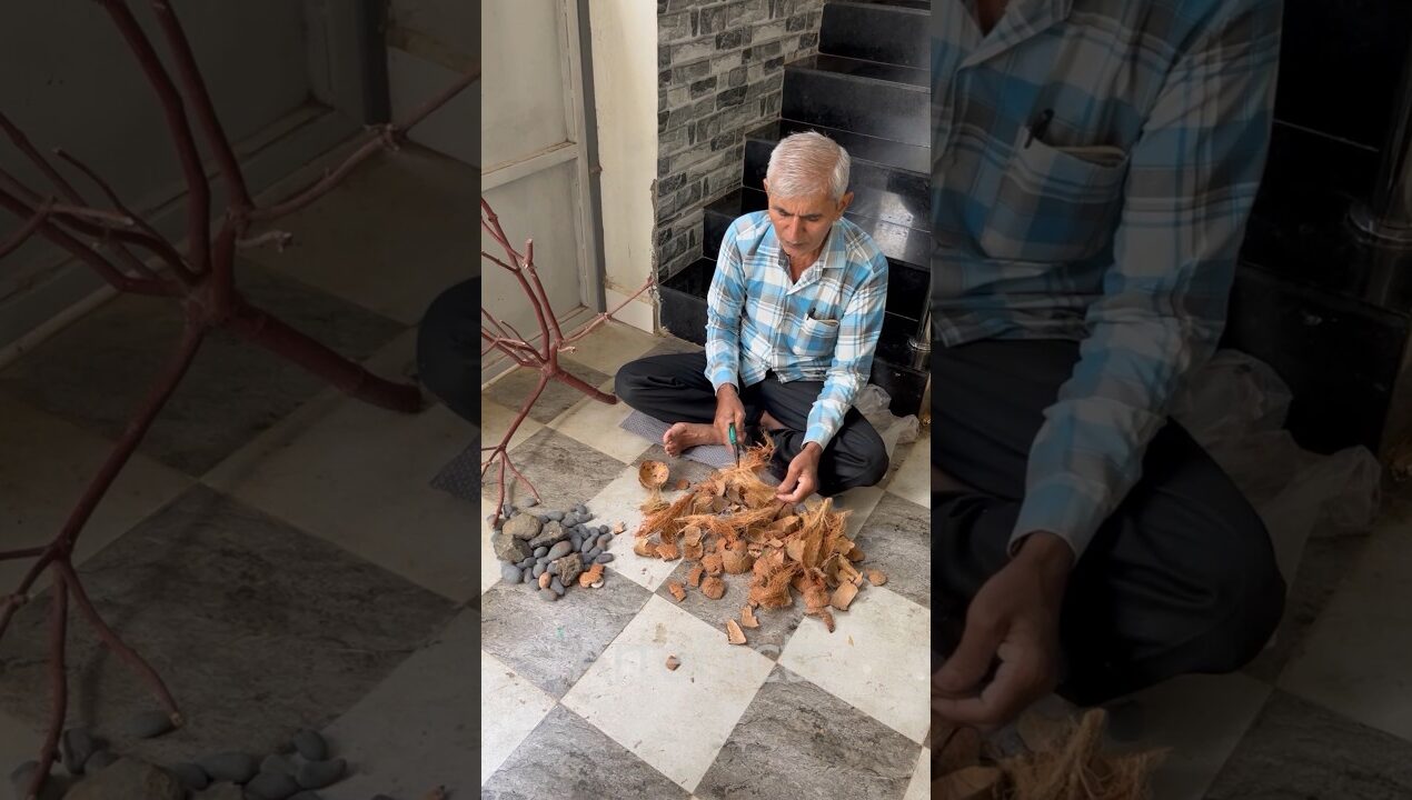 ♻️Coconut shell craft 🥥 #diy #shorts ♻️