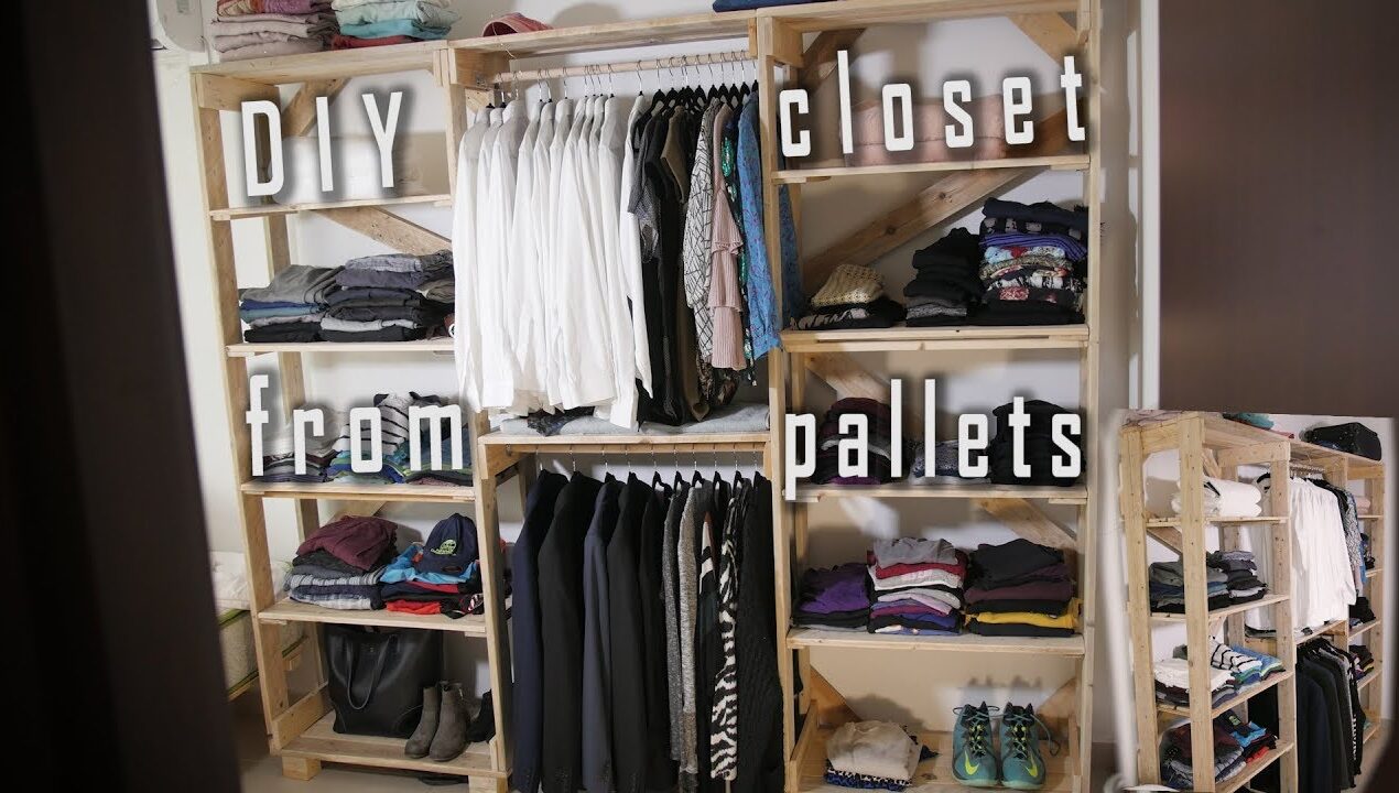 How to make a closet out of “pallets” – DIY