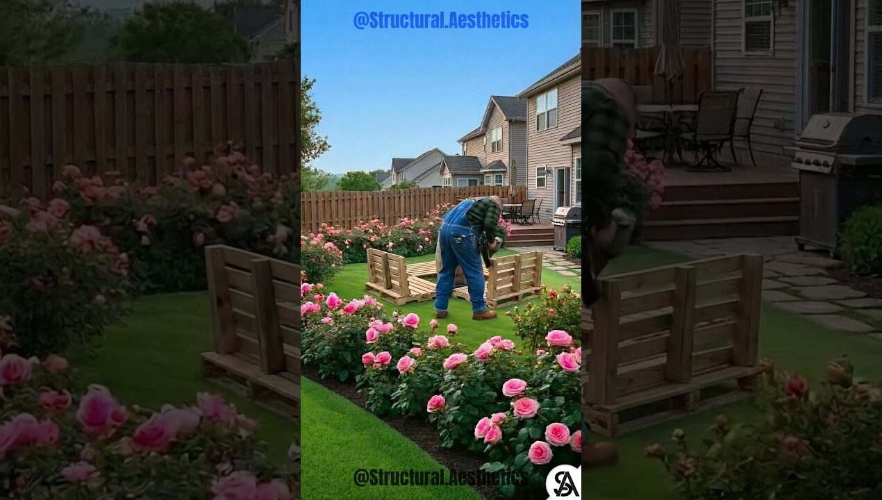 DIY Pallet Sofa Build – Backyard Entertainment Done Right #Satisfying #asmr  #diy