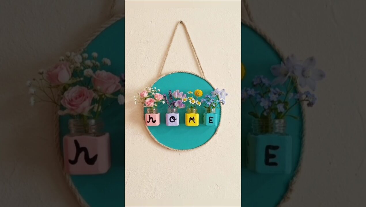 DIY Wall Decor | Easy Aesthetic Home Decor Ideas#shorts​ #viralshorts​#homedecor​ #wallhanging​#diy​