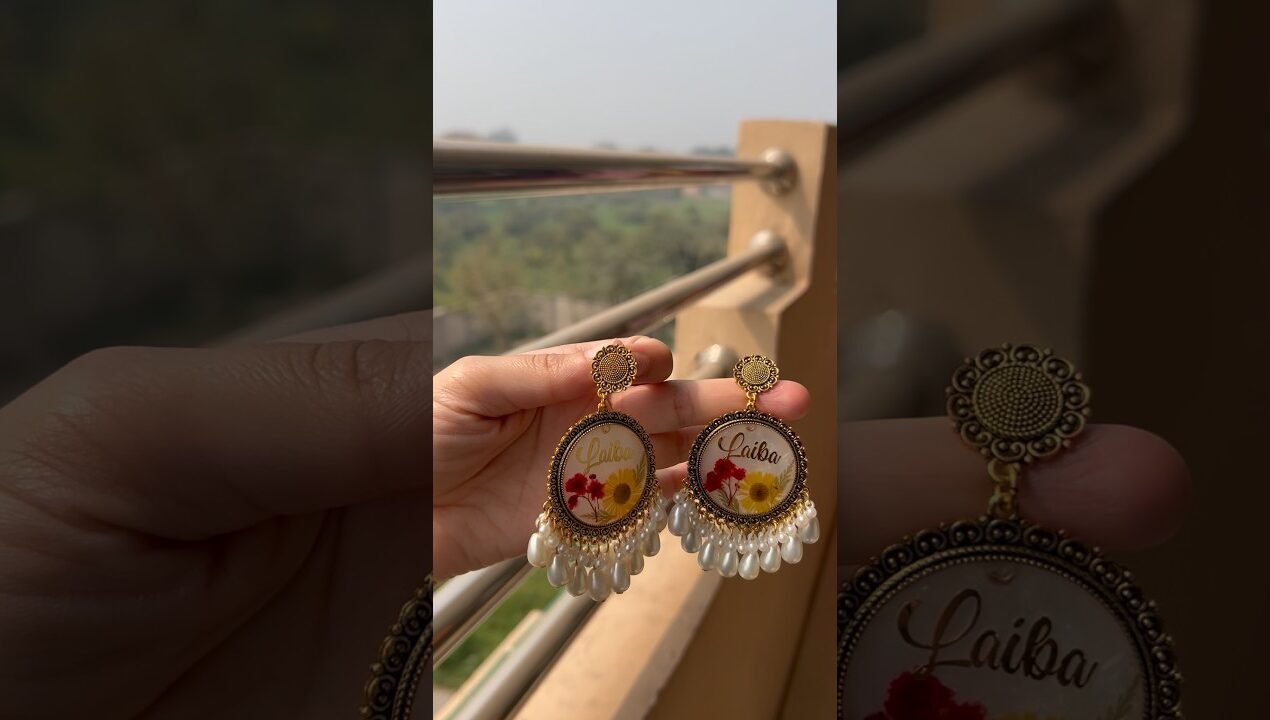 Resin Jhumka | Resin Earing |  +923337623421 #resinjewelry #resinearrings #jhumka #resinjhumka #diy