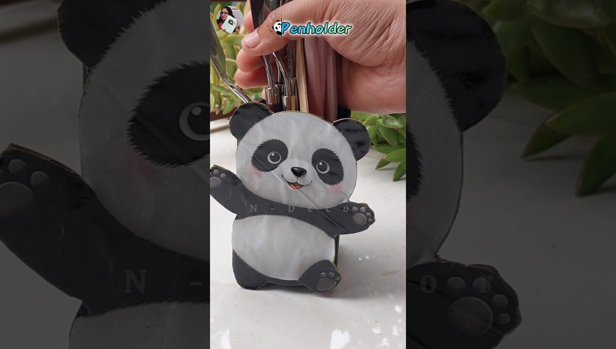 ছোটোদের জন্য 🥰 #ndecor #diy #penholder #cardboardcraft #dustbintodecor @N-Decor