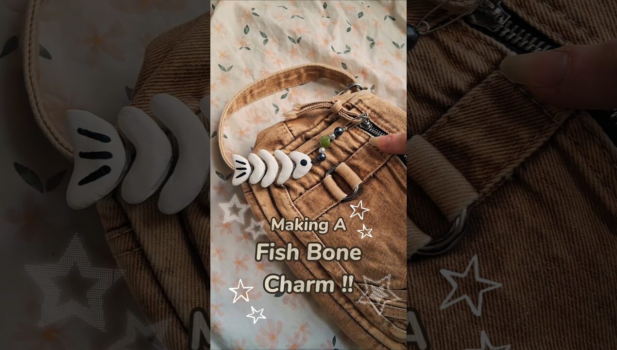Making A Fish Bone Charm!! 🐟 ꩜°.• #therian #alterhuman #cosplay #costume #diy #fypage #fyp