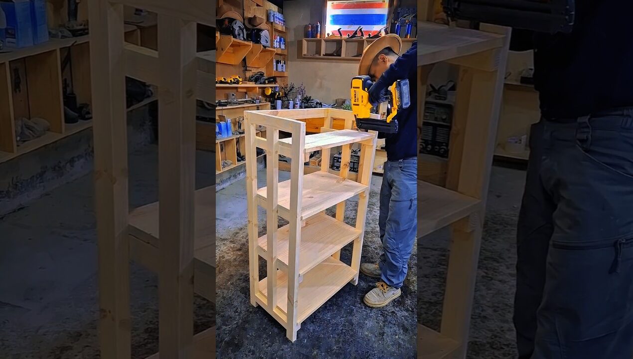 4 ชั้นวาง งานไม้ #diy #classicwood #woodworking #ตกแต่งบ้าน #woodscraft #wooddesigner #automobile