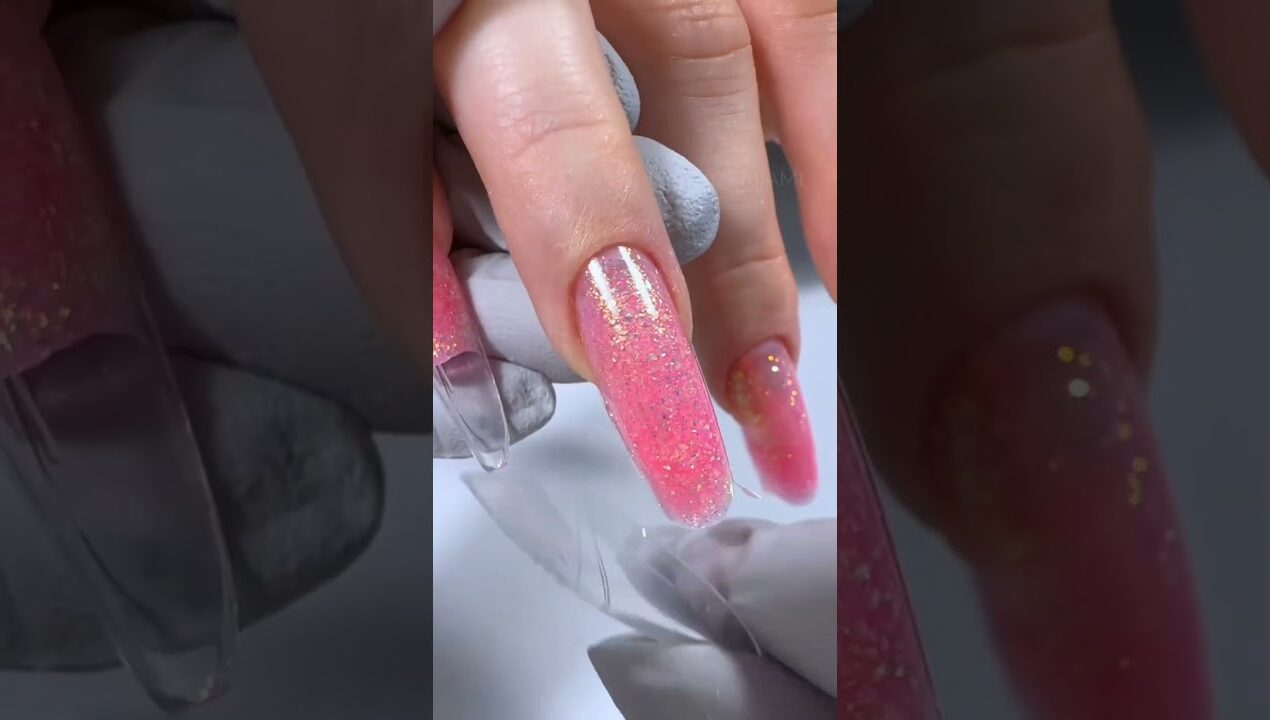 Hard gel nails Extension 💅 #nails #nailart #diy #gelnails