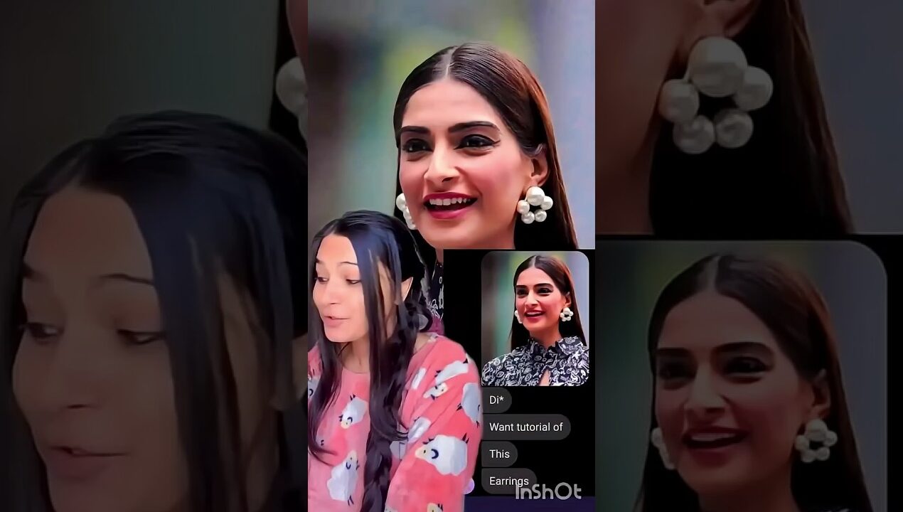 DIY Sonam Kapoor Earrings 😱 #diy #shorts #crafteraditi #diyearrings #ytshorts #shortsfeed #earrings