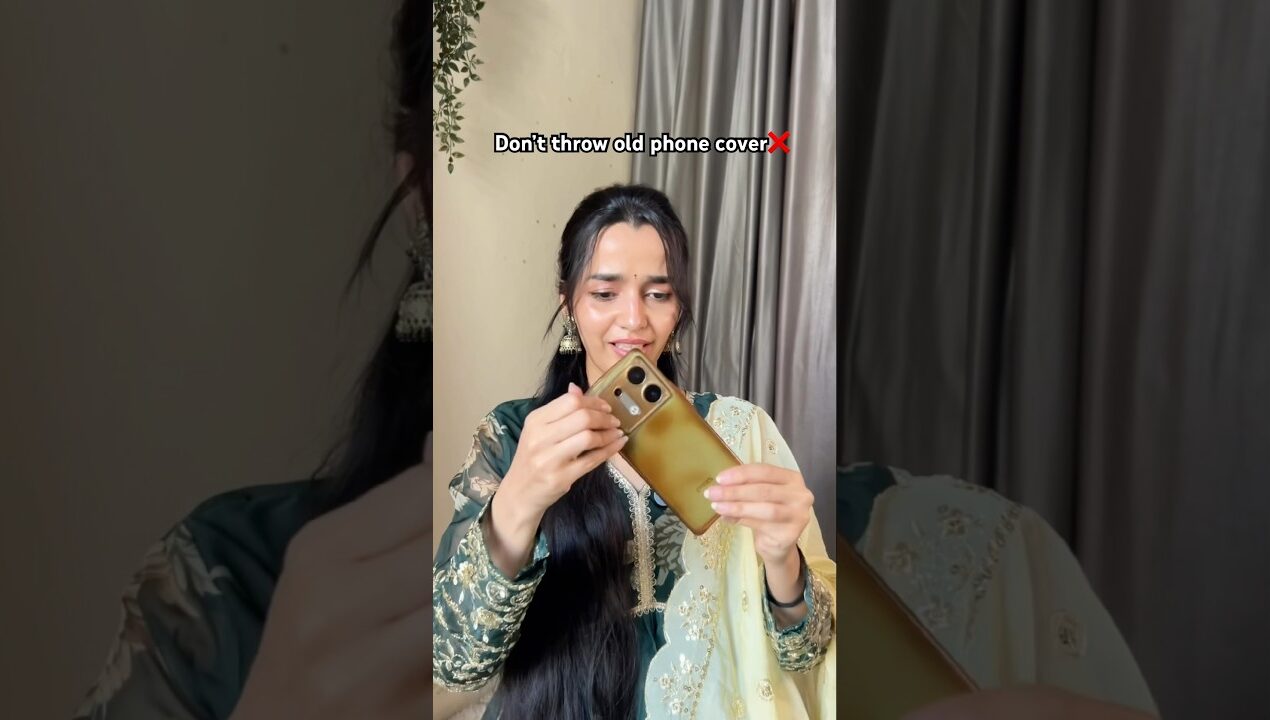 Phone Cover Makeover😍 #youtubeshorts #diy #hairstyle #viralvideo #skincare #makeup #funny #fashion