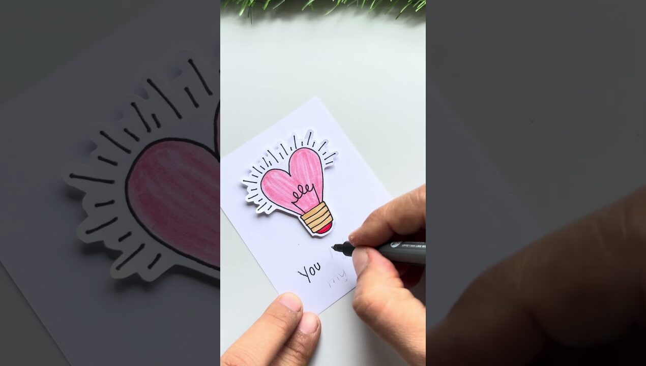 Cute DIY Love Card 💌 Easy Handmade Love Card Idea #diy #shortsfeed #shorts