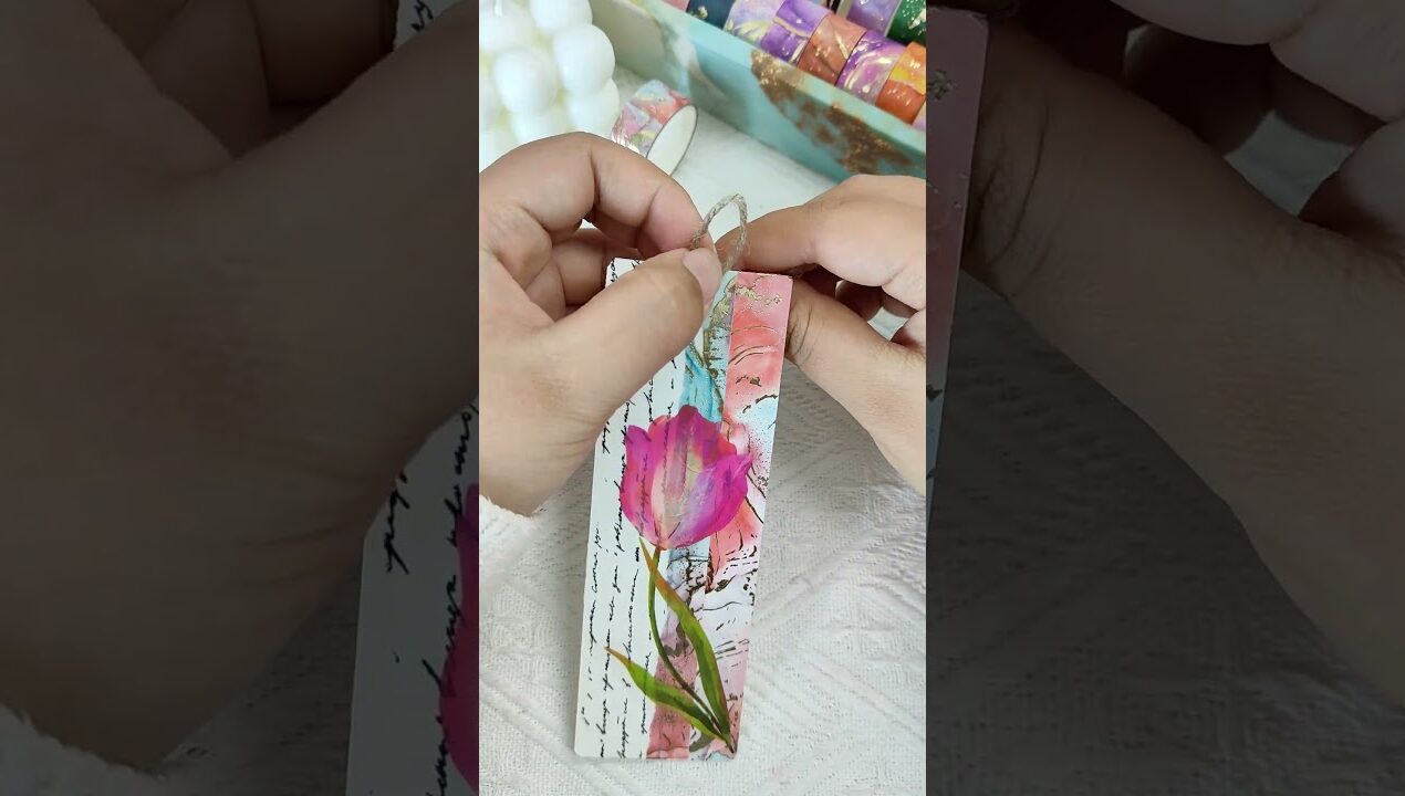 Luxury Gold Foil Bookmark ✨ DIY Vintage Journaling Idea