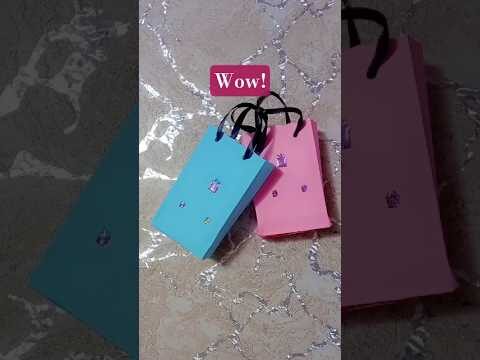 Cute Mini Gift Bags 🎁 | Easy Paper Craft Idea 💖Perfect for Eid Gifts & Small Surprises ✨