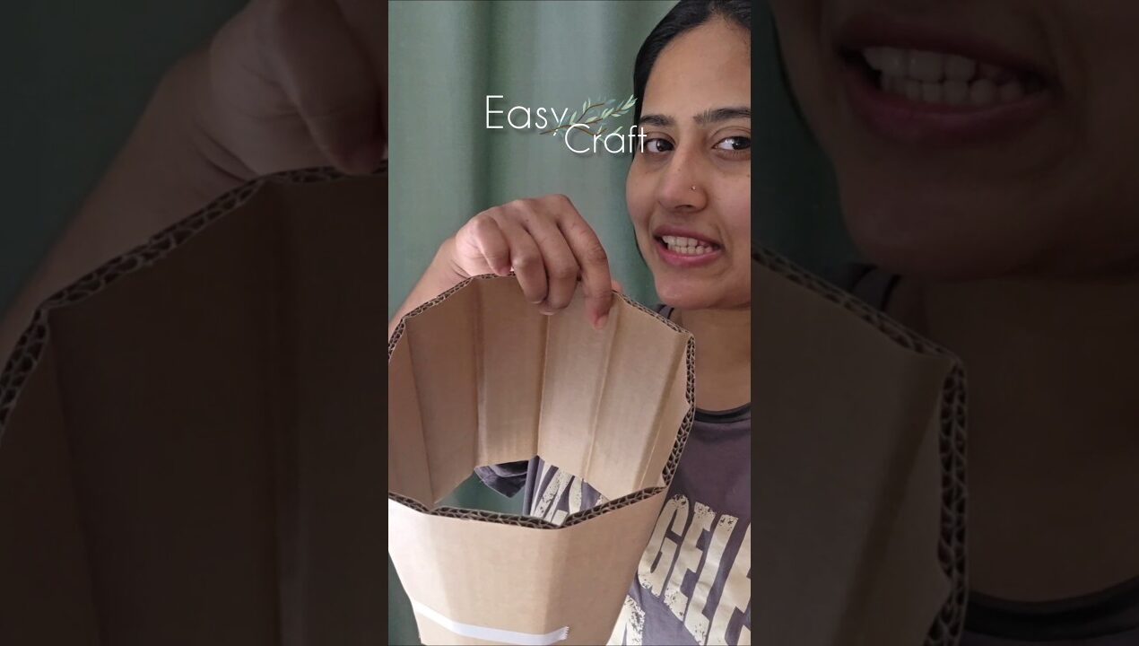 DIY paper flower vase 😍🌸 #shorts #diy  #craft #youtubeshorts #viral #malayalam #papercraft