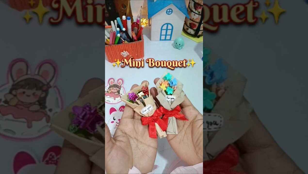 Mini hairclip Bouquet 🌸✨❤️|| Gift Ideas for girls #shorts #diy #crafts #giftideas