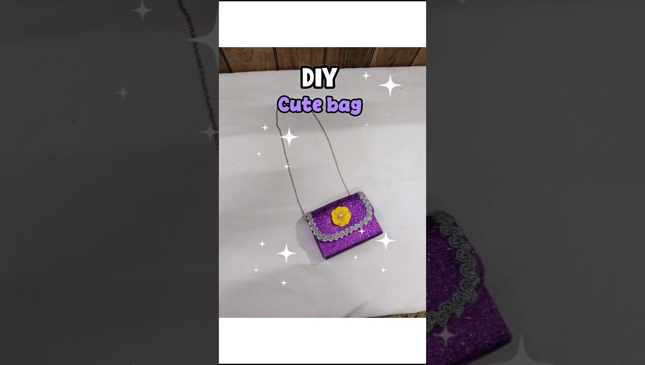 Diy cute mini hand bag with soap box ☑️#cute diy ideas 💡#shorts#youtube