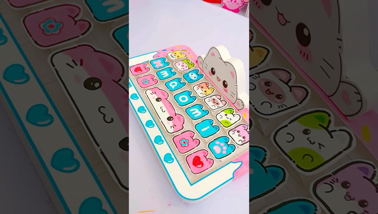 DIY Cute Keyboard / Craft with paper #shorts