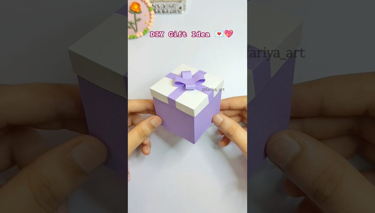DIY Gift Box idea 🎁💖 #trending #papercraft #diy #viralvideos #aesthetic #relatable #craft #fypシ