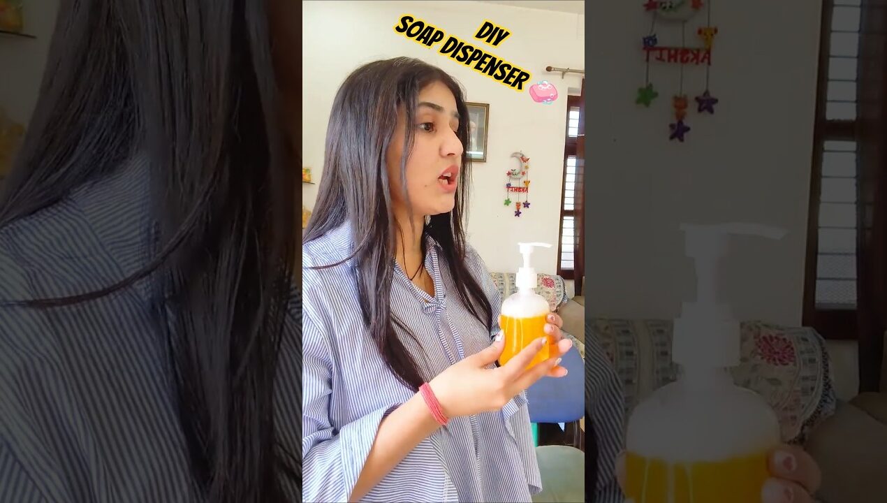 “1 Soap Dispenser, 2 Cute Looks 😍✨” #diy #shorts #creative” craft #ytshorts #ytviral #viralvideo #yt