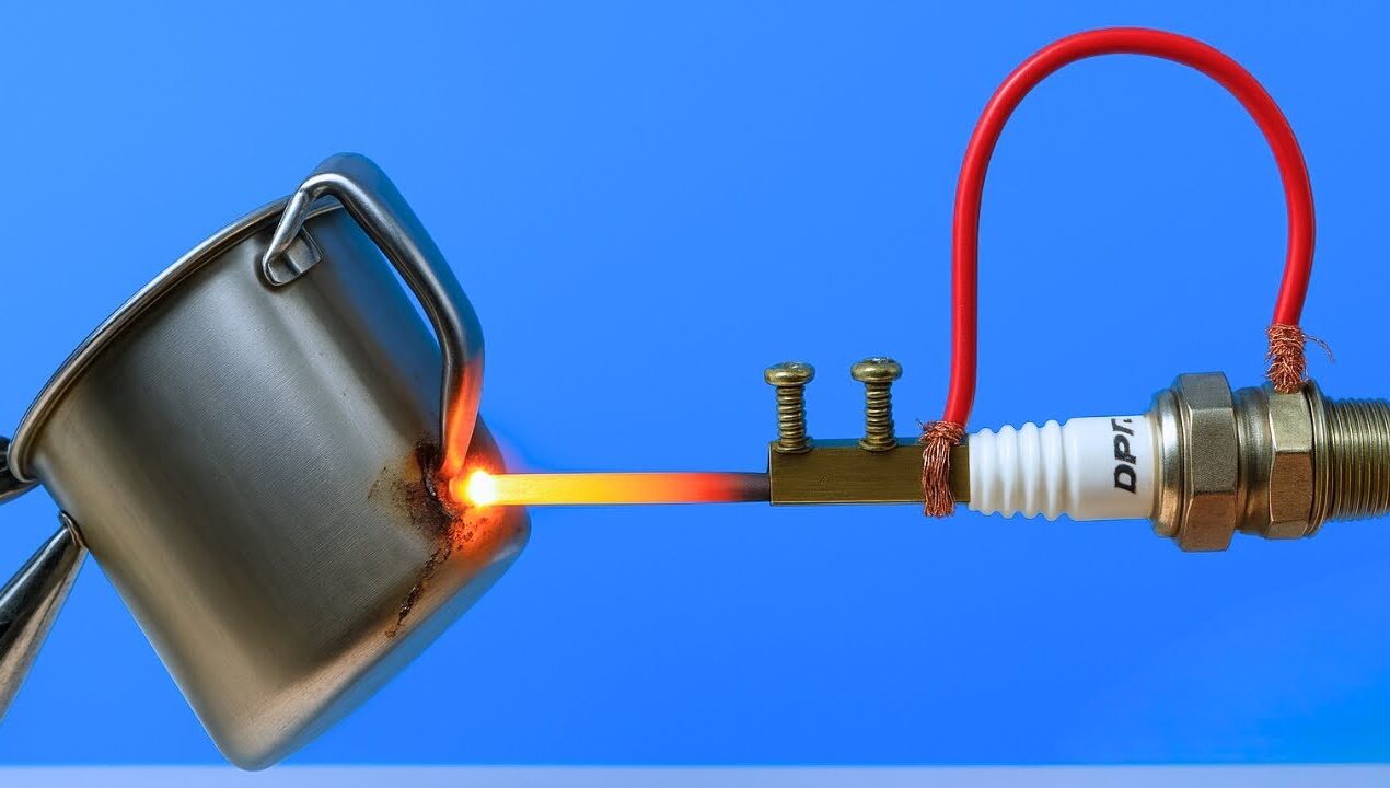How to Make a Super Powerful DIY Welding Machine from a Spark Plug!