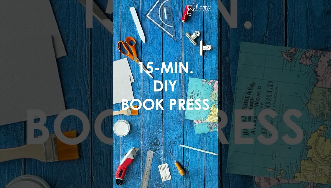 DIY book press in 15 minutes  – Essential bookbinding tool for beginners   – missredfox Paper Art