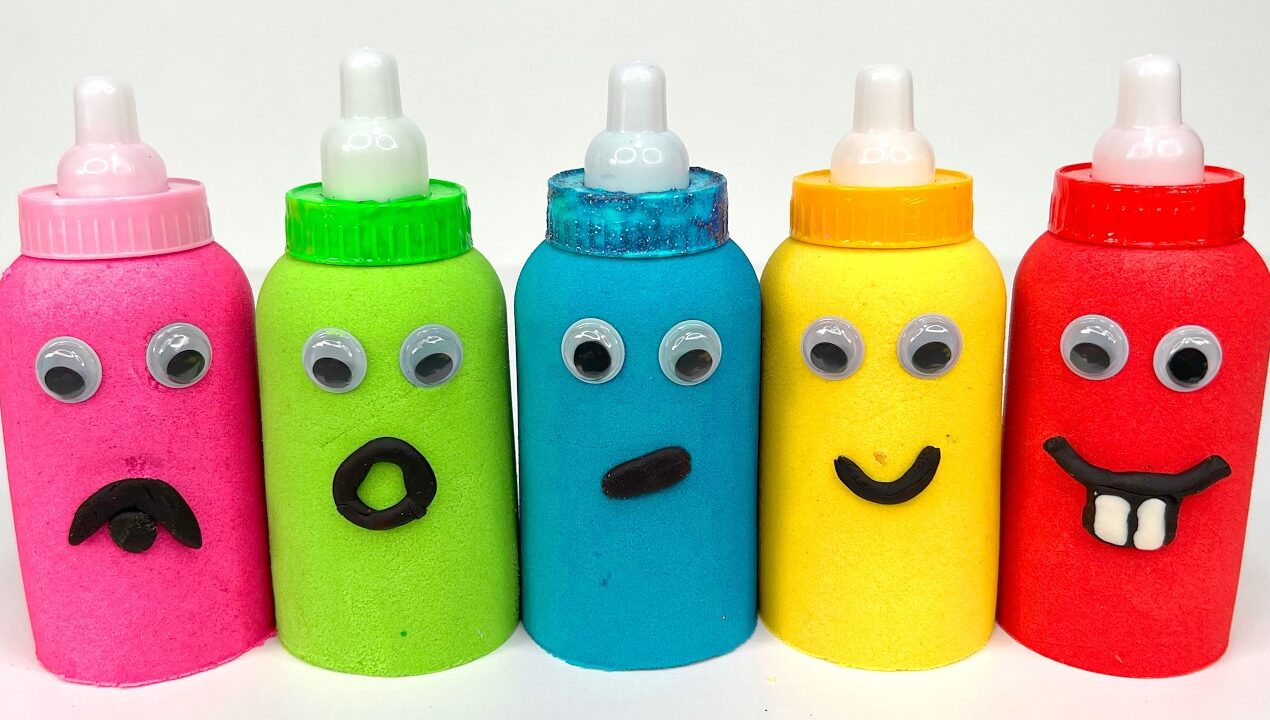 Satisfying Video l How to Make Rainbow Bathtubs into Mixing Slime with Glitter Pool Cutting ASMR 1