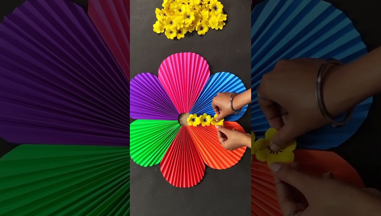 Easy and Beautiful Paper Craft Wall Hanging #shorts #wallhanging #papercraft #creativetriii