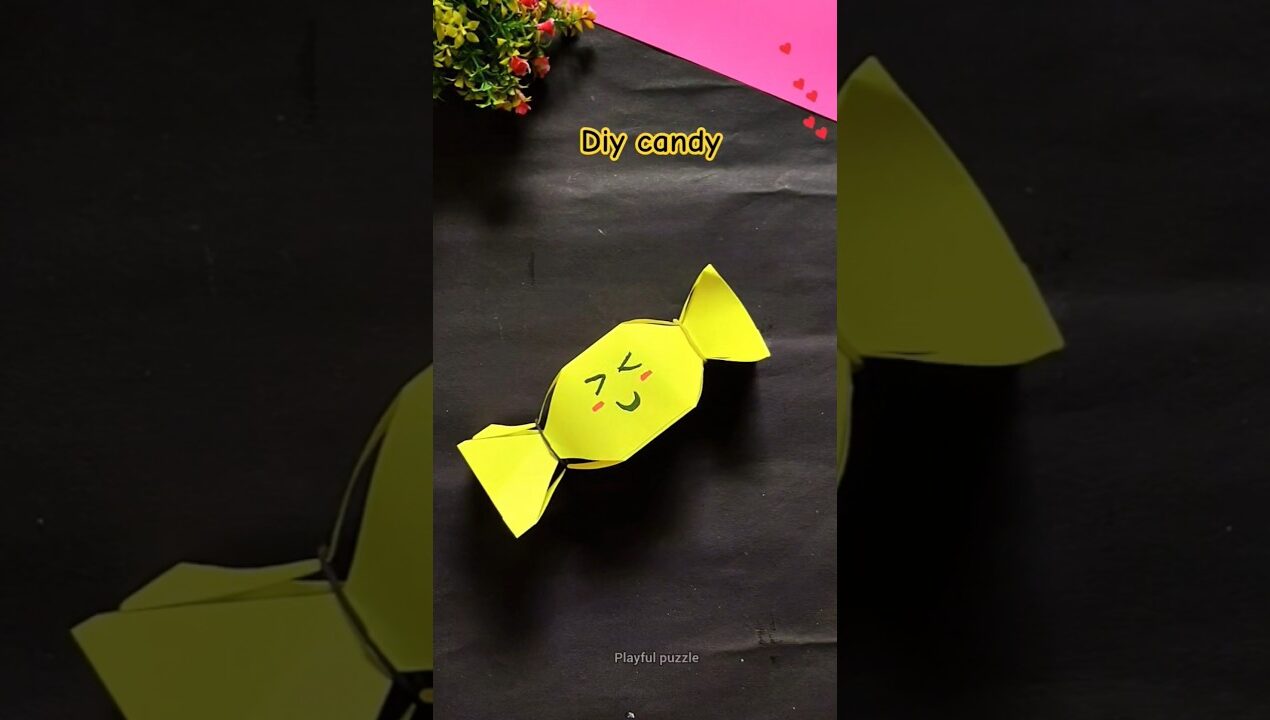 Diy chocolate toy for kids 🍬 paper candy kids craft 🪀#youtubeshorts #viral #kids #diy #shorts #craft