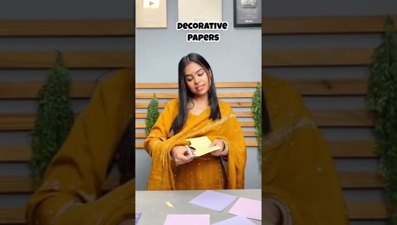 DIY Craft Paper at Home #diy #craft #papercraft #painting #shorts