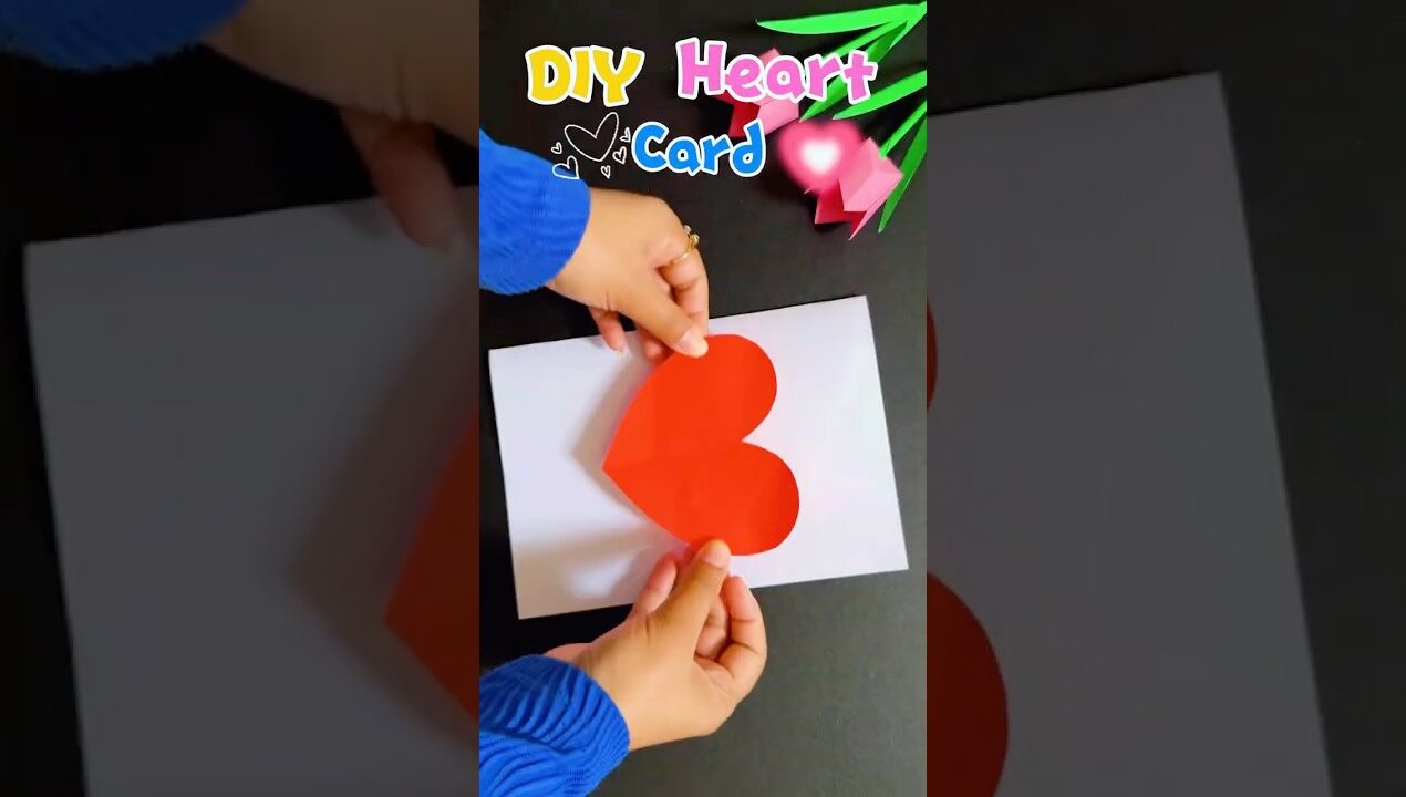 DIY Heart Card ❤️#trending #fyp #viralvideo #shorts #birthday #cards #diy #gift #craft #paper #art