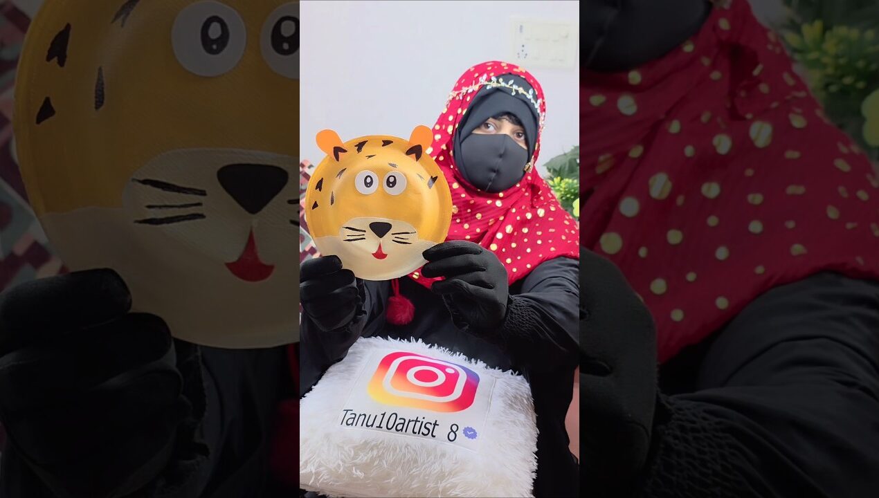 Paper plate Craft idea for kids/ How to make lion using paper plate #ytshorts ##shorts #craft #viral