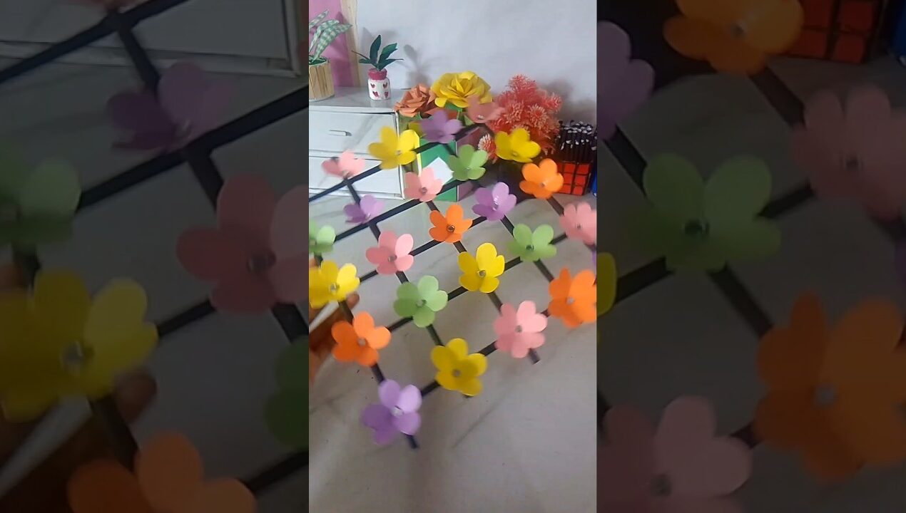 paper craft wall decor ideas #shorts #craft #handmade #handcraft #diy