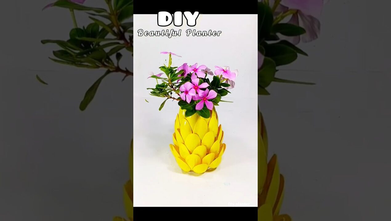 DIY Bottle Planter ✨ Home decoration ideas #diy #craft #craftideas  #shorts #trendingshorts