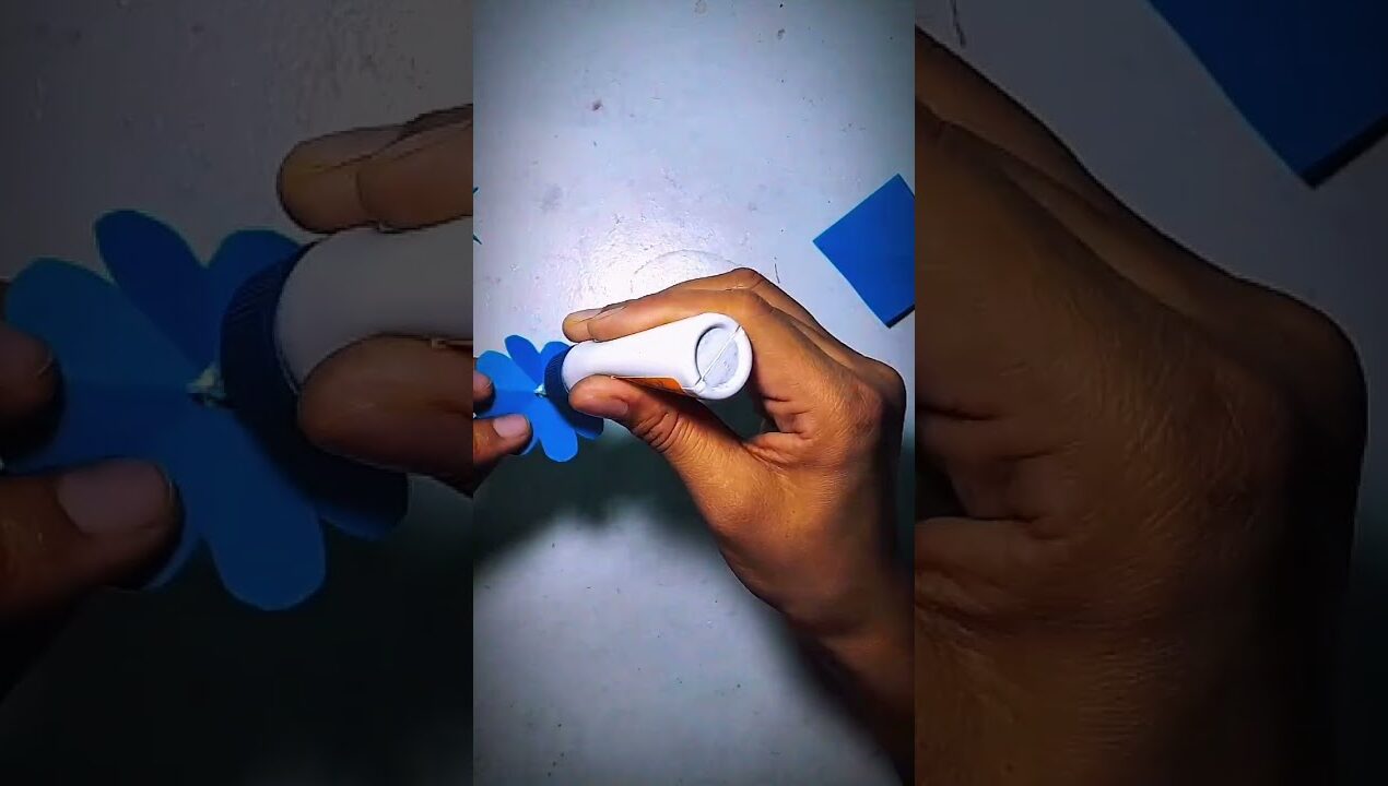 Beautiful Paper Flower Craft | Easy DIY Colorful Paper Flowers #shortvideo #diy #flower #art