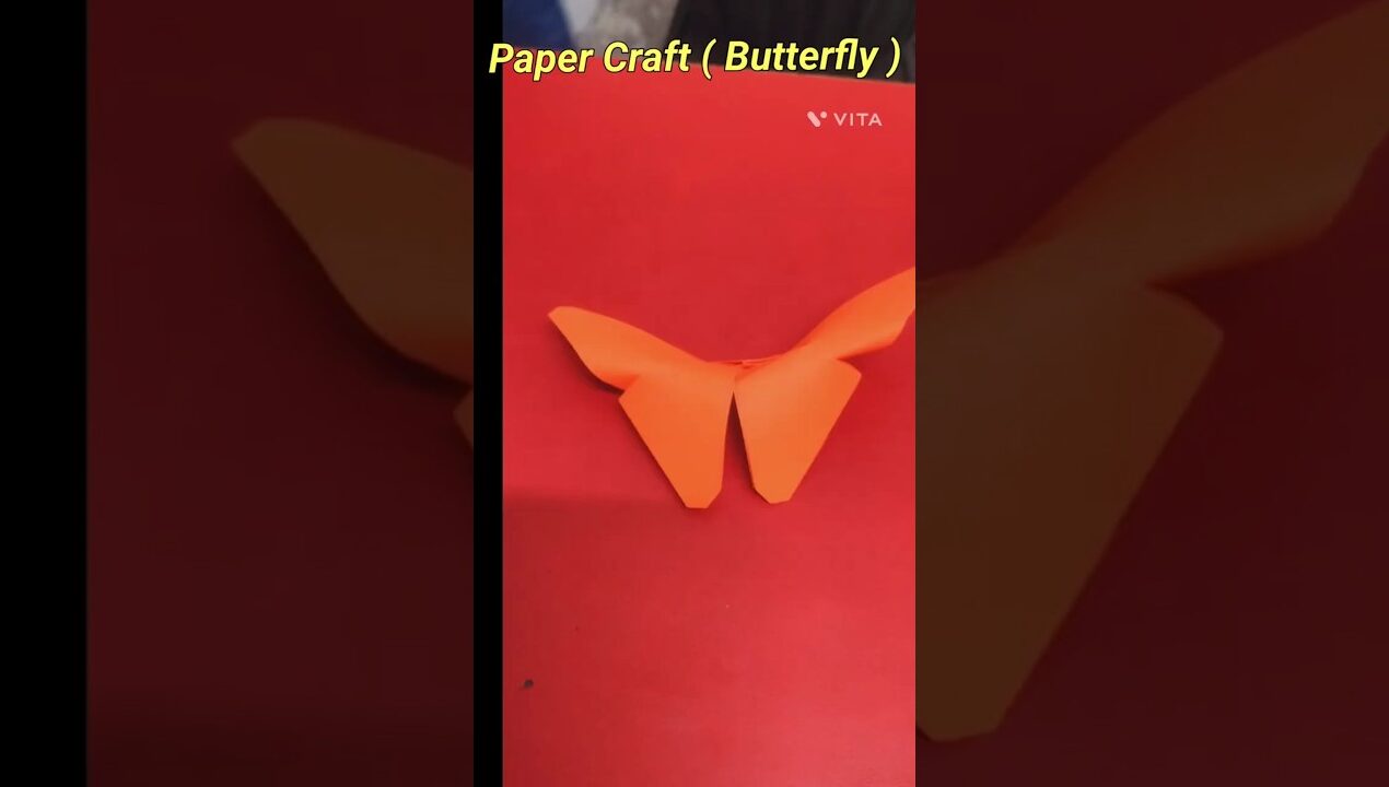 Easy Origami Paper Butterfly Craft # Origami Craft Ideas# Paper folding #paper butterfly