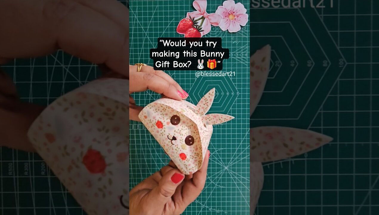 DIY Bunny Gift Box 🐰🎁 | Easy Paper Craft Idea ✂️✨ #shorts #papercraft #giftbox #craftideas #ytshorts