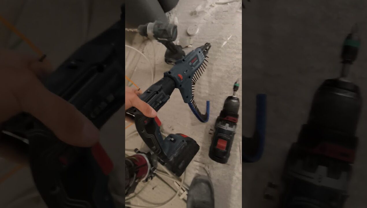 UA Profil mit Schnellbauschrauber wie Butter #trockenbau #diy #hausbau