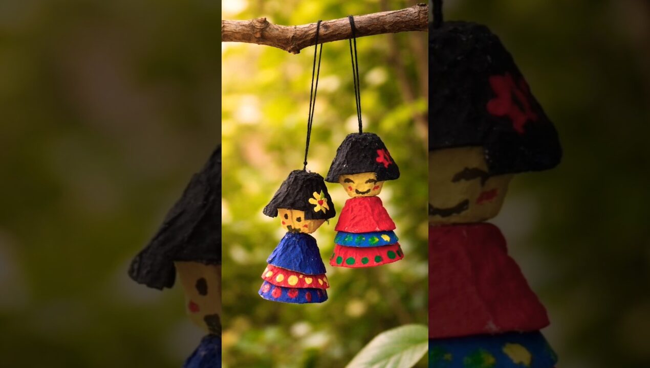 egg tray craft ideas/ diy egg tray dolls / best out of waste #shortsviral #craft