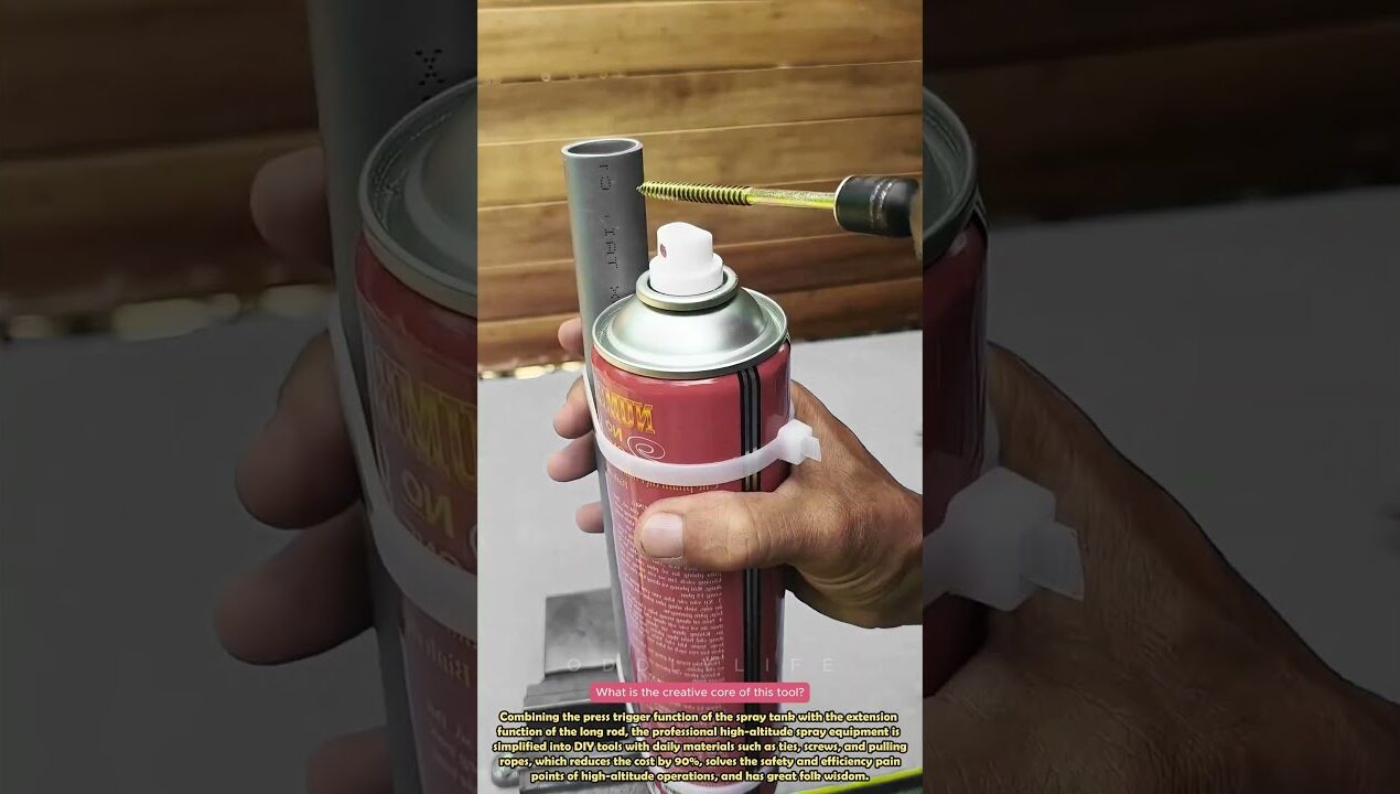 Self made high altitude spray #practical #skills #diy #clever