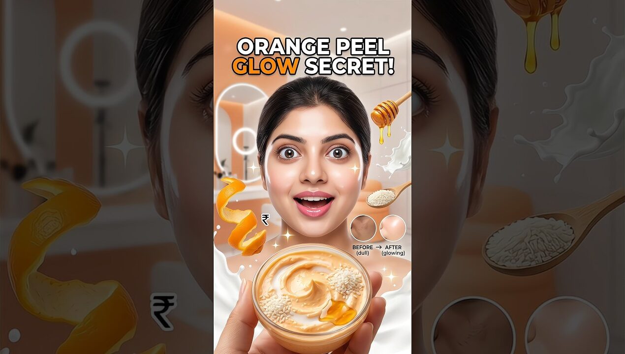 DIY Orange Peel Face Mask Remedy for Glowing Skin | Natural Skincare Routine
