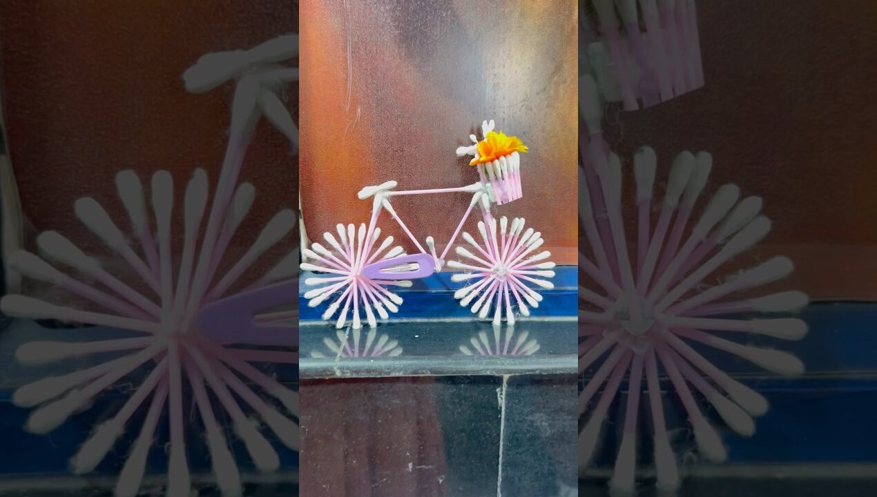 earbuds తో సైకిల్ చేశాను ఎలా ఉందో చెప్పండీ #diy #housewifelife #craftyhome #diycrafts #diyprojects