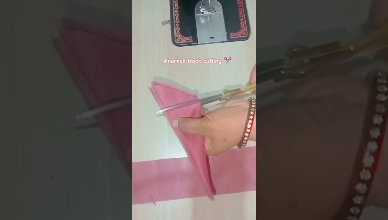 anarkali frock cutting and stitching #diy #sewing #stitching #fashion #partywear #stitched