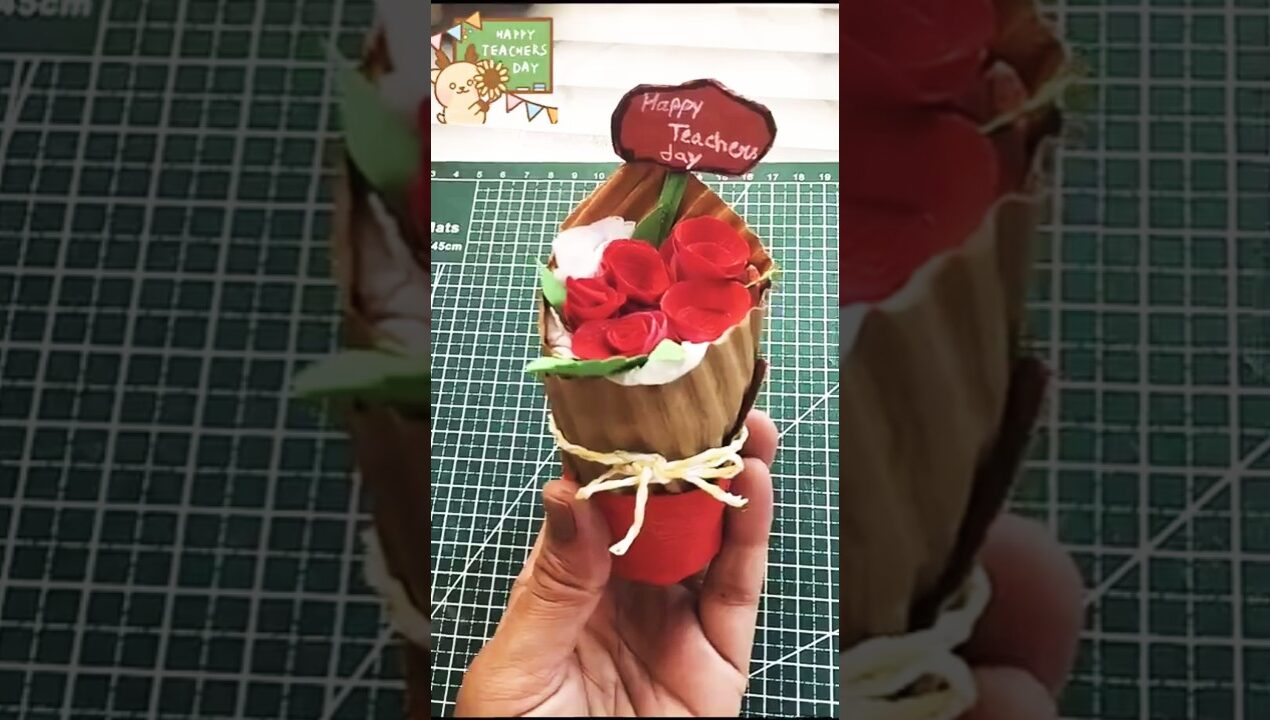DIY Paper Crafts for Teacher's Day!#diy#craft#trending#shorts  #5september#bestoutofwaste#viral