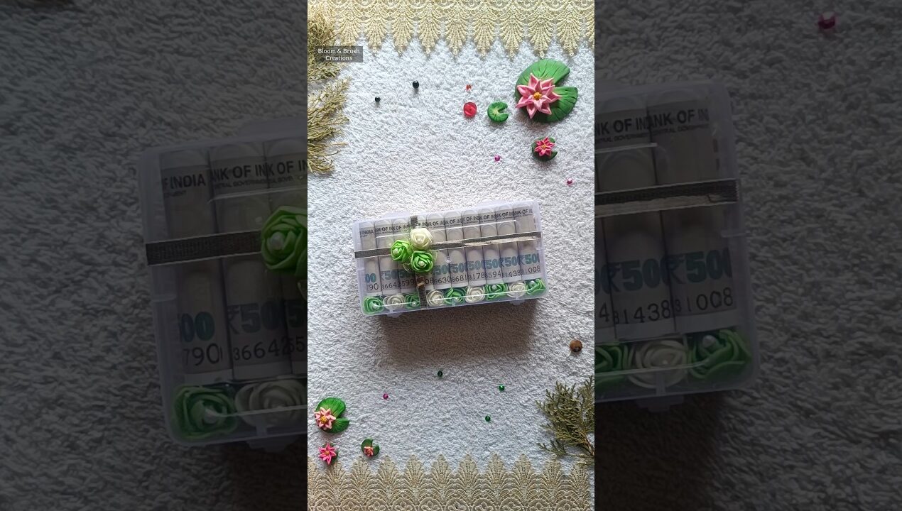 DIY Cash Hamper 💚। Easy Money Gift Ideas । #hampers #gifts #viralshorts #trendingvideo #diyideas