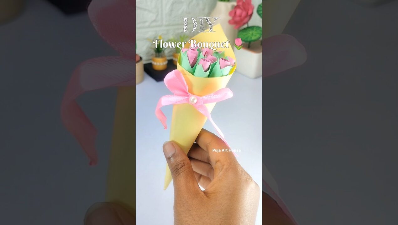 DIY birthday gift | gift ideas | flower bouquet | #diy #viralshorts #giftideas #diycrafts #handmade