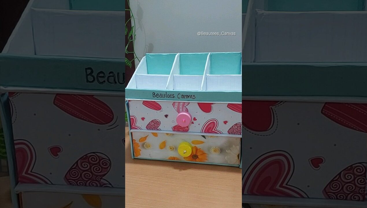 DIY Cardboard Organizer😍